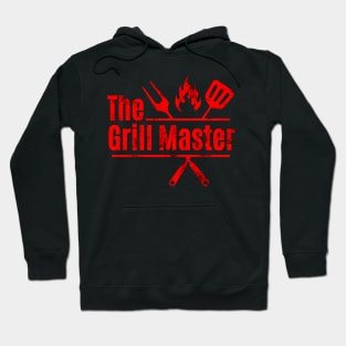 The Grill Master Vintage Distressed Funny Grill Dad Grilling Hoodie